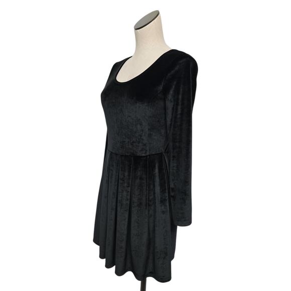 TALULA‎ Black Velvet Dress Womens Medium Party Elegant Classy Boho Flirty - Picture 7 of 9